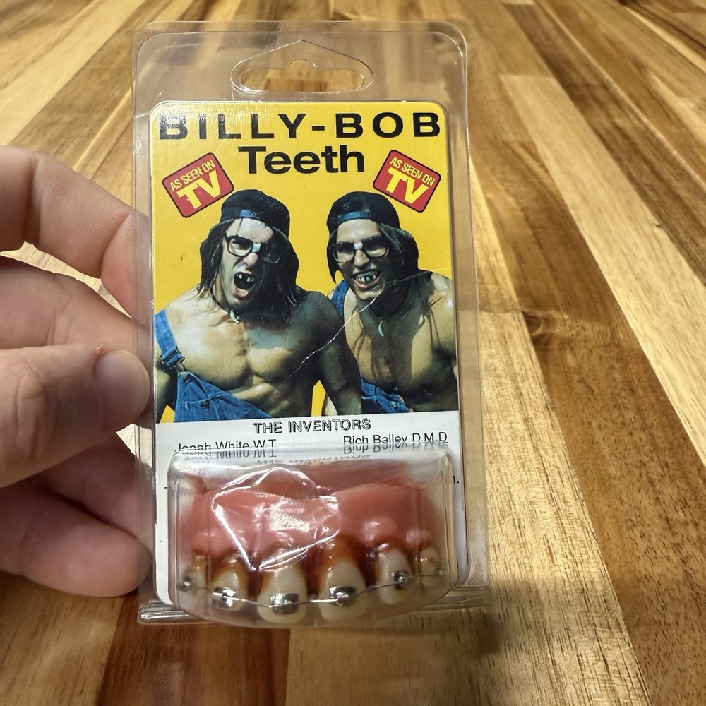 Rare Vintage Original Billy Bob Hillbilly Teeth with Braces Never Opened